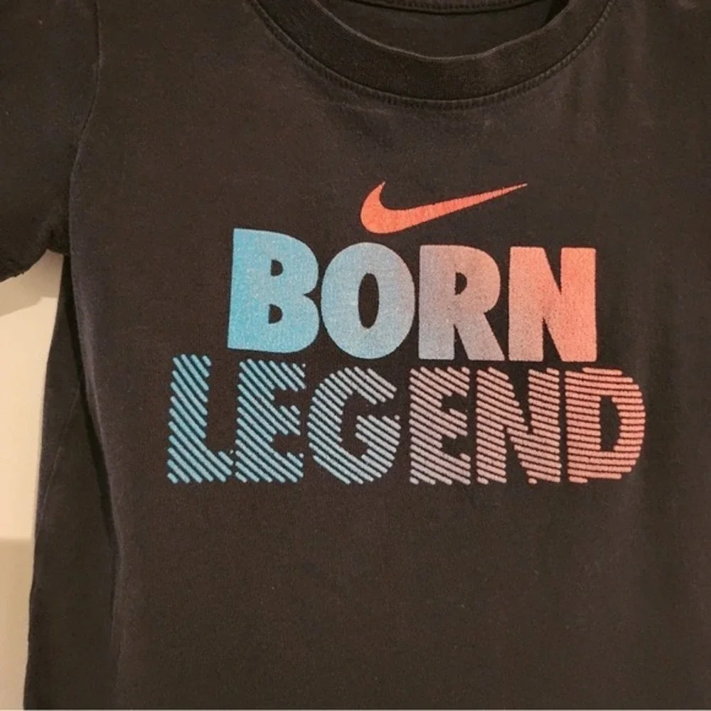 Nike Kids 2T Navy Blue Born Legend Graphic‎ Short Sleeve T-Shirt Toddler Summer